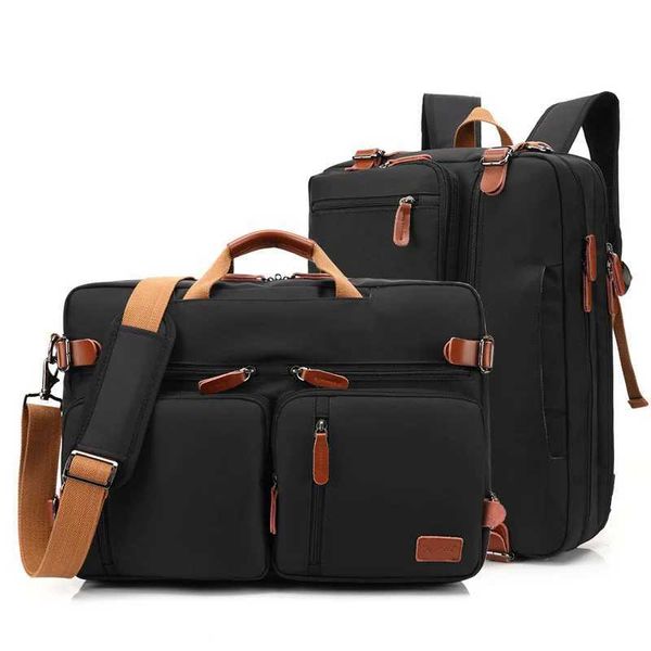 17 Inch Convertible Briefcase Men Business Handbag Messenger Bag Casual Laptop …