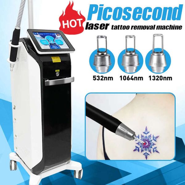 2025 Q-Switched Nd Yag Picolaser High Energy Painless All Colors Tattoo Removal Eyebrow Washing Picosecond Laser Mole Dispelling Beauty Machine