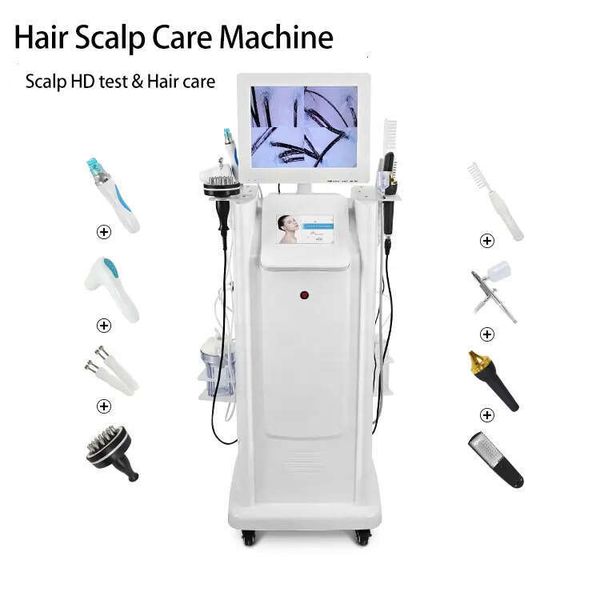 2025 Vertical 8 IN 1 Anti Hair Loss Treatment For Clinic Diode Laser Hair Regrowth Laser Therapy Beauty Machine Scale Analyzer