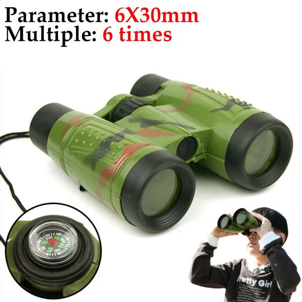 Childrens Binoculars 6x30 Camo Print Child Telescope HD Glasses Magnification Toy Kids Outdoor Science Education 250912 Z260718