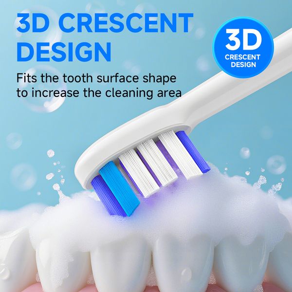 Sonic toothbrush heads. Compatible with Philips 5-9 Delivering powerful cleaning and stain removal plus better gum health,HB-30A 8 Pack
Sonic toothbrush heads. Compatible with Philips 5-9 Delivering powerful cleaning and stain removal plus better gum health,HB-30A 8 Pack