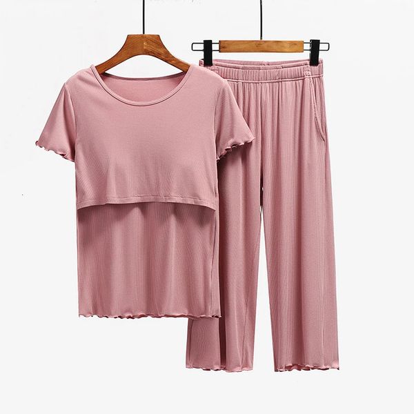 perfume 2026 New Maternity Nursing Sleepwear cologne Clothes Set Breastfeeding Nightwear For Pregnant Women Pregnancy Breast Feeding Pajamas Suits Designer