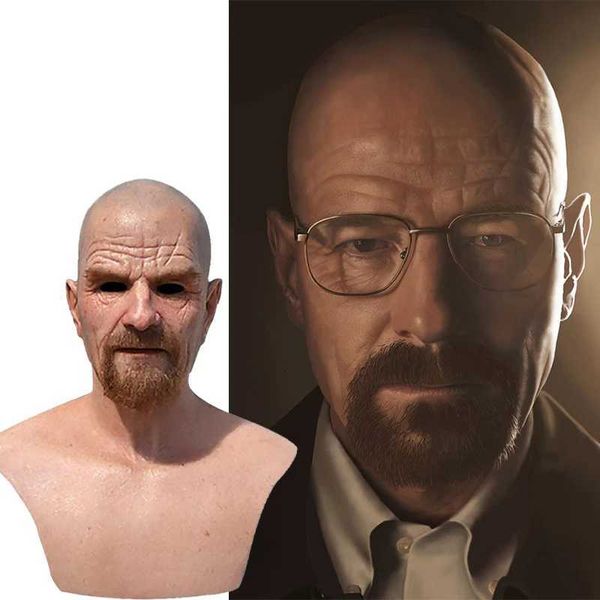 New Silicone Halloween Party Mask Bald Old Man Headgear Cosplay Props Photography Accessories Halloween Costume AccessoriesXJ250916