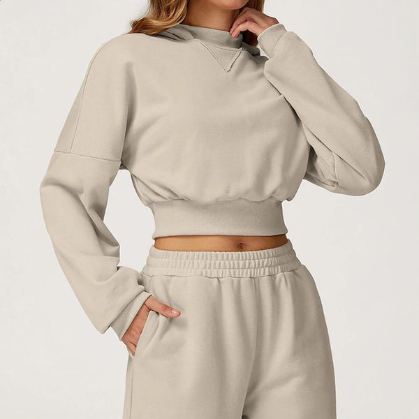 Women Gym Crop Tops Loose Fit Long Sleeve Fitness Sweatshirt Workout Yoga Long Sleeve Female Push Up Sports Shirts 250918BJ