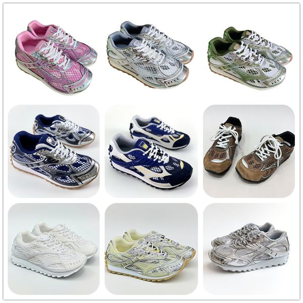 Men Women running shoes luxury sneakers Patent Leather Mesh classic traines Grey Green pink Silver Black White Godeln Blue, B-10
Men Women running shoes luxury sneakers Patent Leather Mesh classic traines Grey Green pink Silver Black White Godeln Blue, B-10