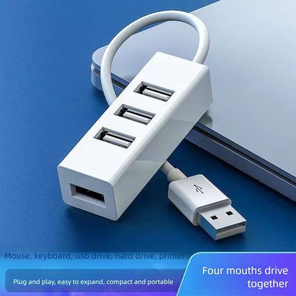 Four-Port Hub Splitter Expander One-to-Four 2.0 Small 4-Port USB HUB