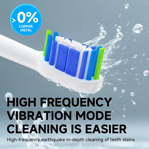 Compatible with Philips Sonicare DiamondClean Models 5, 6, 7, 8, 9. Features Copper-free Bristle Implantation Process and Soft Bristles for Gentle Gum Protection HB-110C
Compatible with Philips Sonicare DiamondClean Models 5, 6, 7, 8, 9. Features Copper-free Bristle Implantation Process and Soft Bristles for Gentle Gum Protection HB-110C