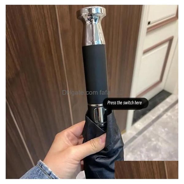 Sunscreen Rubber Umbrellas Letter Umbrellas Black Designer C Long Handle Comes With Bag Classic Fashion Sunshade Umbrella M2 Drop Delivery Hom Oteet