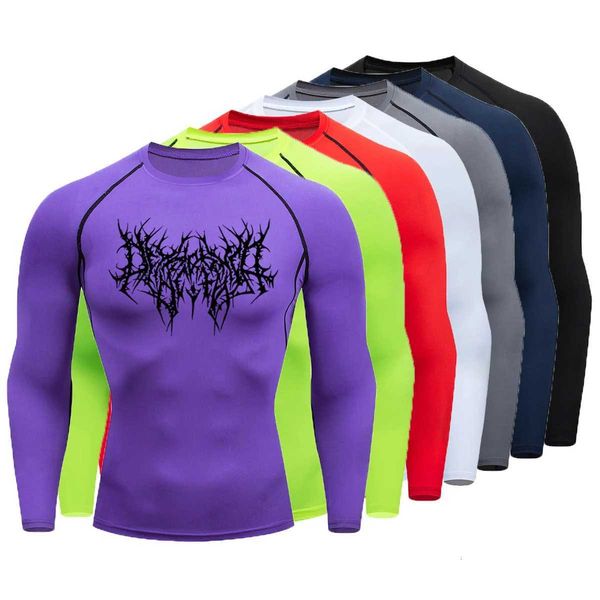 Mens 2025 Thorns Print Gym Tight Tshirt QuickDrying — compare prices at CompareOffers