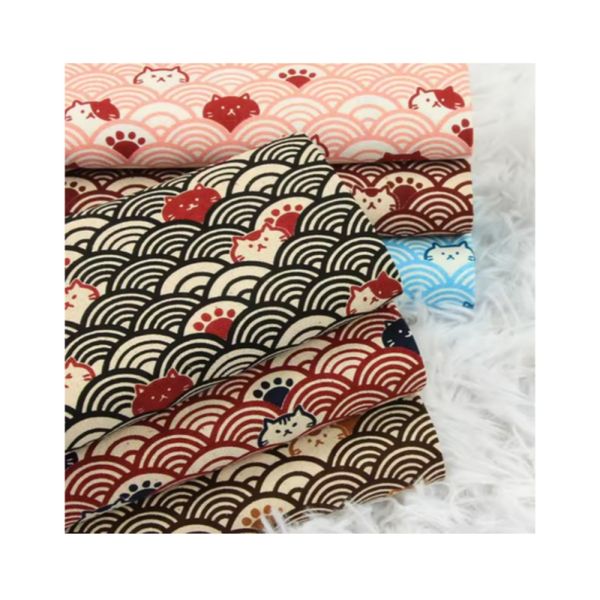 Thicken Cotton Fabrics Soft Breeze Cat Curve Print, Handmade DIY Bag Cloth Material 100% Cotton CR-389
Thicken Cotton Fabrics Soft Breeze Cat Curve Print, Handmade DIY Bag Cloth Material 100% Cotton CR-389