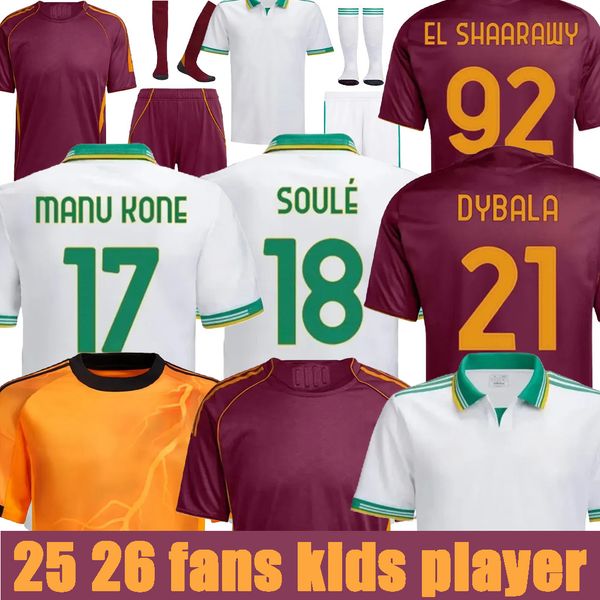 25 26 Maglia Roma Third Soccer Jerseys 2025 2026 PELLEGRINI home Away Pellegrini KONE CRISTANTE Dovbyk DYBALA Football Jersey Shirts Kit Players fans Men Kids, Red
25 26 Maglia Roma Third Soccer Jerseys 2025 2026 PELLEGRINI home Away Pellegrini KONE CRISTANTE Dovbyk DYBALA Football Jersey Shirts Kit Players fans Men Kids, Red