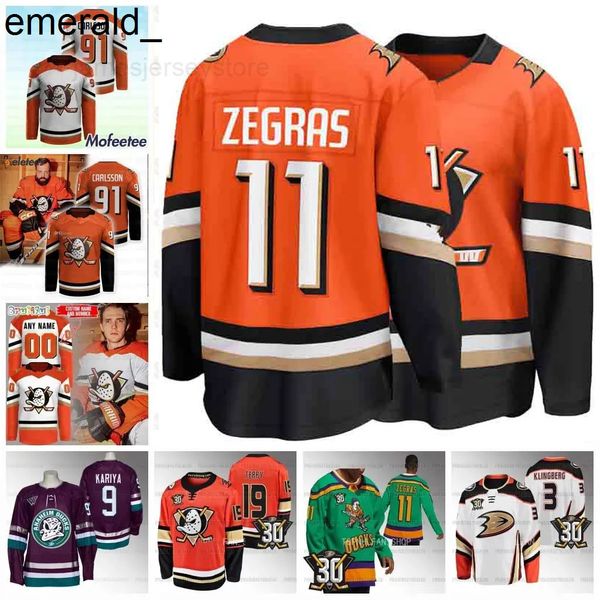 2025 Chris Kreider Jacob Trouba Anaheim Leo Carlsson 2024-25 Ducks Hockey Jersey Trevor Zegras Troy Terry Adam Henrique Fowler Ryan Getzlaf Killorn Milano Kesler
