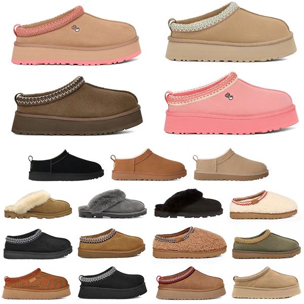 Designer Tasman Slippers Ultra Mini Boots Snow Boot Platform Short Women Men Fur Cowhide Chestnut Sand Mustard Seed Beige Australian Winter Tazz slipper tasman Q260
