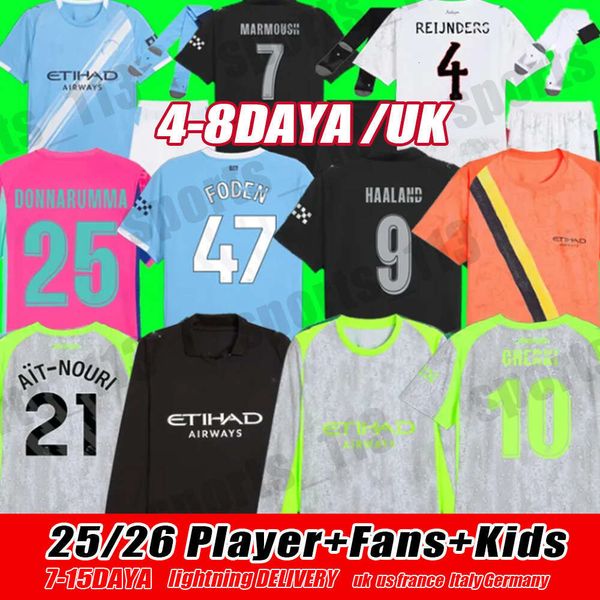 25 26 Football Shirt 2025 2026 Man City Soccer Haaland Jers…