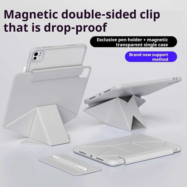 ZOYU for iPad 1011th Increase Height Bracket Case Magnetic back shell Cover iPad Pro 11 129 Air 45th 13 mini 67 Z250922