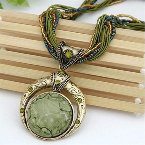 Pendant Necklaces Vintage Ethnic Necklace Fashion Jewelry — compare prices at CompareOffers