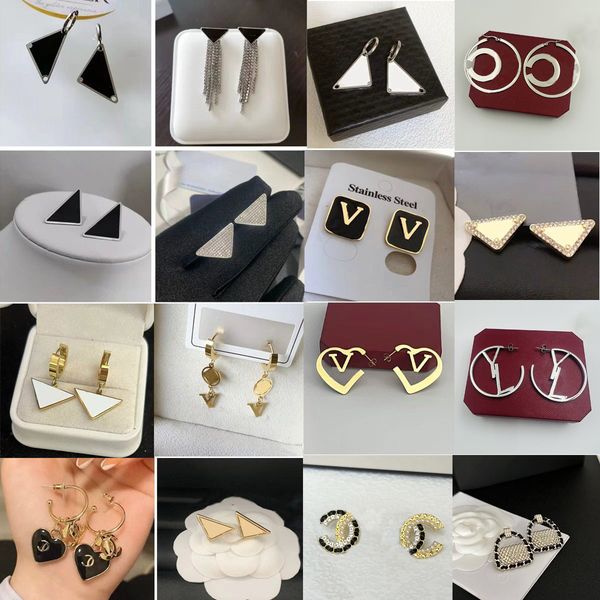 200 Styles Mixed Random Shipment Designer 18K Gold Designer Stainless Steel Stud Women Men Letter Earrings Wedding Jewelry
200 Styles Mixed Random Shipment Designer 18K Gold Designer Stainless Steel Stud Women Men Letter Earrings Wedding Jewelry