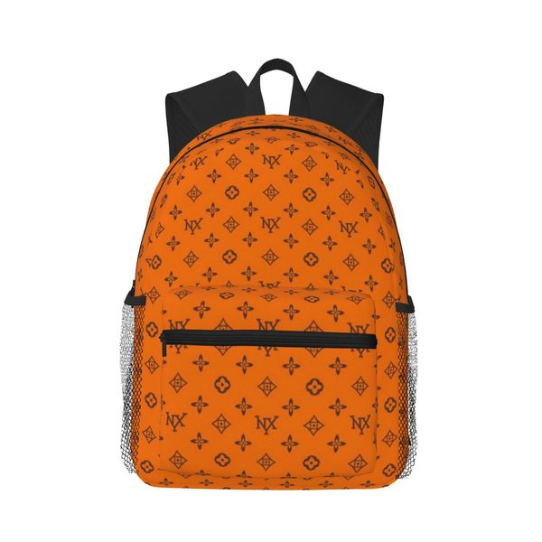 NXY top quality designer bag backpack ladies new Luxury bag backpacks bookbags womens fashion all-match brown flower back packs with dust bag