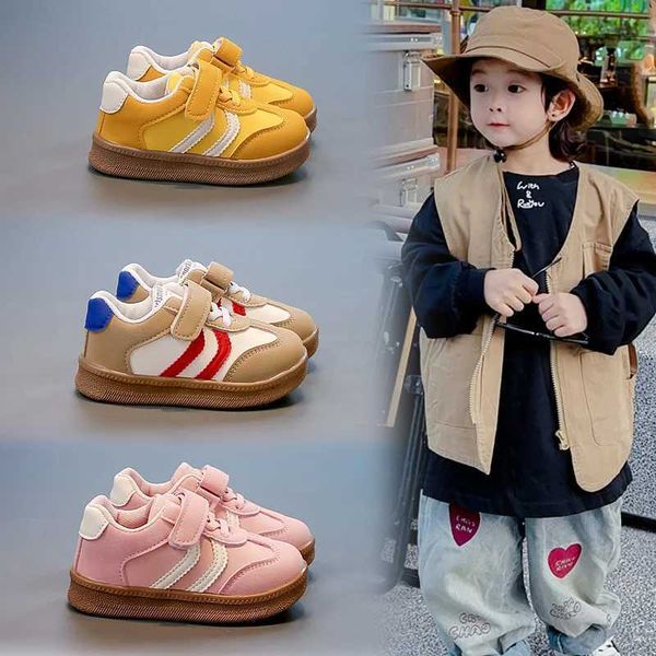 Childrens Skate Shoes 18 Years Old Yellow Breathable Boys Girls Casual Shoes Khaki SoftSoled AntiSlip Kids Shoes SneakersXJ250924