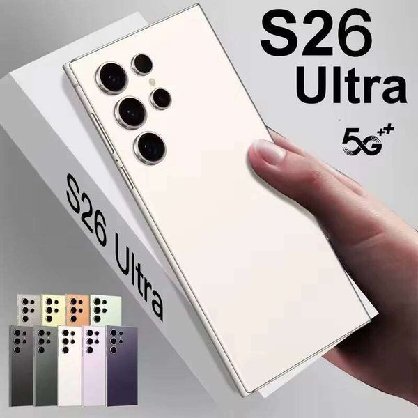 2025New S26 Ultra Original Smartphone 5G Dual SIM Android14 Snapdragon 8Th Generation 3 Memory Phone Facial Unlock
