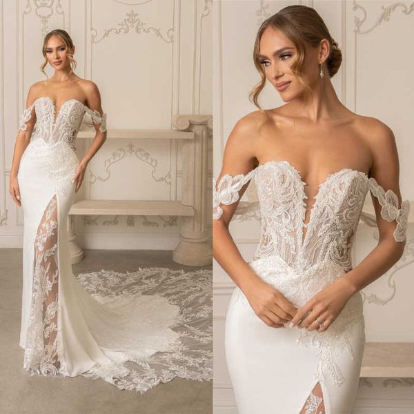 Elegant Wedding Dresses Mermaid Off Shoulder Strapless — compare prices at CompareOffers