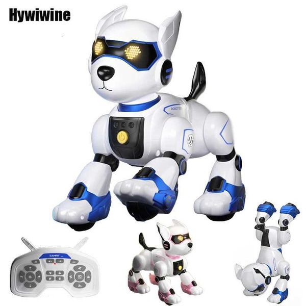 Funny RC Robot Electronic Dog Stunt Dog Voice Command Programmable Touchsense Music Song Robot Dog for Boy Girls Children Toys X250925