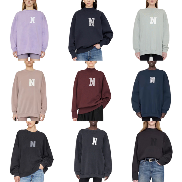 Women's Loose Pullover Hoodie Sweatshirt Tops Autumn Winter New Niche Designer Cotton Casual Classic Style Letter Prints Fleece-Lined High Neck Hoodies Sweaters tn