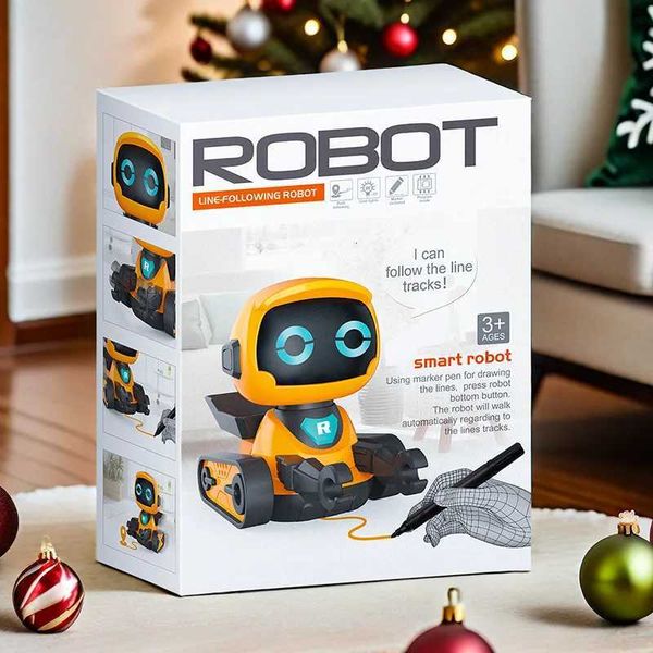 Smart Robot Toy For Early Education Track Drawing Cute Fun Sound Effect Childrens Gift Intelligent AI Toy Educational Plaything X250925