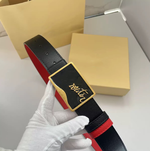 Belts C L Sexy Red Leather Belts luxurious Charm Men's Women Jeans Belt Designer Belts Fashion cessories Lady Dresses belts