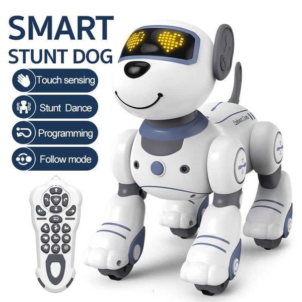 Funny RC Robot Electronic Dog Stunt Dog Voice Command Programmable Touchsense Music Song Robot Dog for Childrens Toys X250925