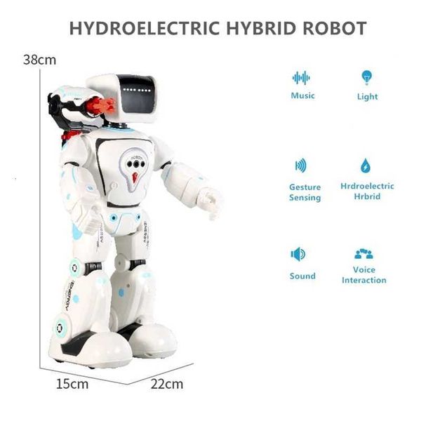 Intelligent Programming RC Robot Gesture Sensing Hydropower Hybrid Singing Dancing Science Teaching Voice Dialogue Kids RC Toy X250925
