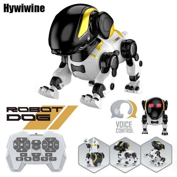 Remote Control Robot Dog Emo RC Robot Voice Intelligent Walking Dancing Interactive Pet Puppy Play Cute Children Toys for Kids X250925