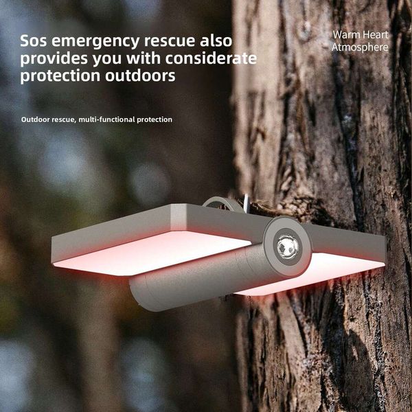 Outdoor Foldable Square Hanging Camping Emergency Lantern Atmosphere Tent Light