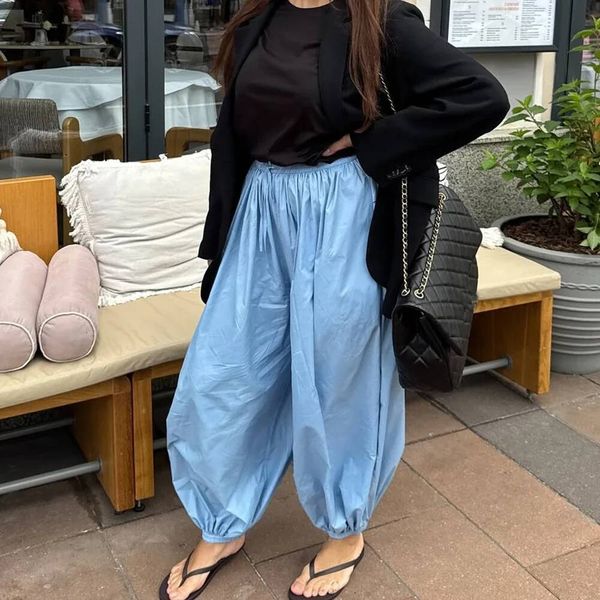 Tuularose Pleated High Waist Summer Pants