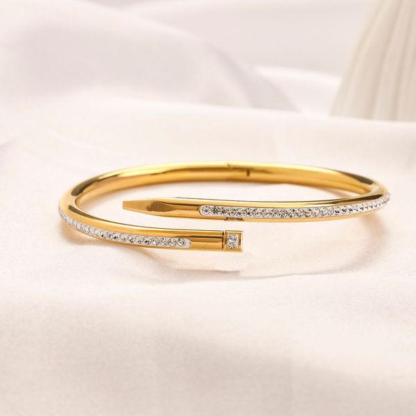 Brand Crystal Bracelet Classic Three Row Diamond Cuff Bracelet Fashion Titanium Steel Men's and Women's Luxury Bracelets, Blue
Brand Crystal Bracelet Classic Three Row Diamond Cuff Bracelet Fashion Titanium Steel Men's and Women's Luxury Bracelets, Blue