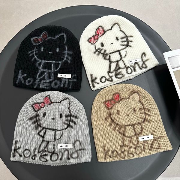 Designer Street Fashion Hats Hand-painted Cartoon Beanies Brand Trendy Niche Design Beanies Holiday Gifts High Quality, Grey
Designer Street Fashion Hats Hand-painted Cartoon Beanies Brand Trendy Niche Design Beanies Holiday Gifts High Quality, Grey