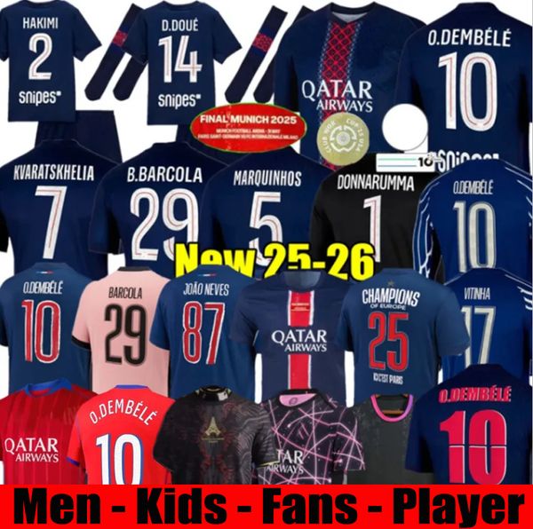 D.DOUE KVARATSKHELIA Maillot de Foot Joao Neves Paris soccer jerseys 25 26 football jersey Marquinhos Dembele Barcola Asensio Futebol camisa 2025 2026 PSGSE kids Kit, Army green
D.DOUE KVARATSKHELIA Maillot de Foot Joao Neves Paris soccer jerseys 25 26 football jersey Marquinhos Dembele Barcola Asensio Futebol camisa 2025 2026 PSGSE kids Kit, Army green