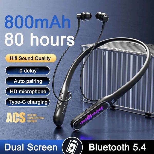 Smart Wireless Bluetooth Headphones Bass Sport Bluetooth Headphone Stereo Neckband Wireless Earphones With Mic Headset