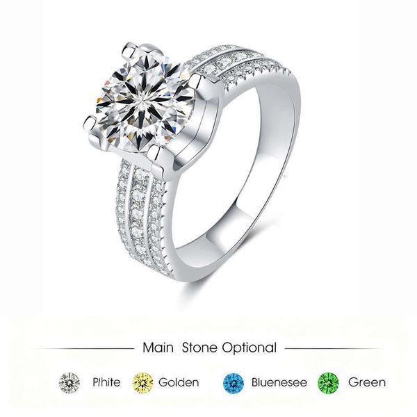 Luxury 2/3/5CT Moissanite Ring Designer For Women 925 Sterling Silver Ring Classic 1 Diamond Ring Girls Wedding Engagement Jewelry Woman Christmas Day Gift 
Luxury 2/3/5CT Moissanite Ring Designer For Women 925 Sterling Silver Ring Classic 1 Diamond Ring Girls Wedding Engagement Jewelry Woman Christmas Day Gift