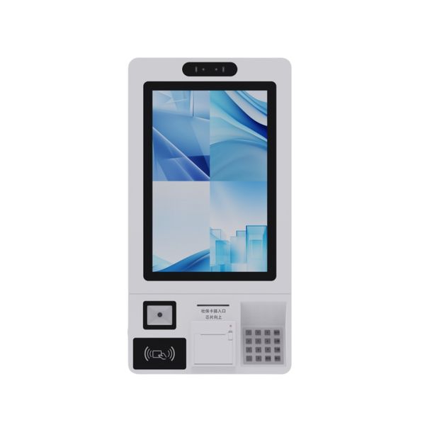 Interactive Self-Service Kiosk for Queries & Billing - Features Wall-Mountable Design