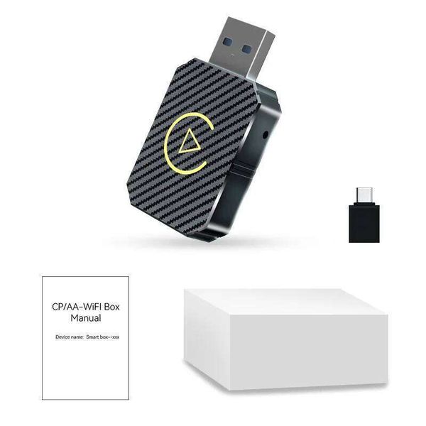 2-In-1 Carplay & Android Auto Car Electronics Wired To Wireless Carplay Adapter