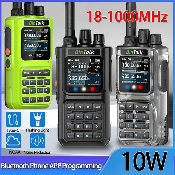 BinTolk BT8000 Walkie Talkie 10W Multi Band Wireless etooth Programming Noise Reduction Shortwave Radio Amateur Upgrade RT900XJ250928