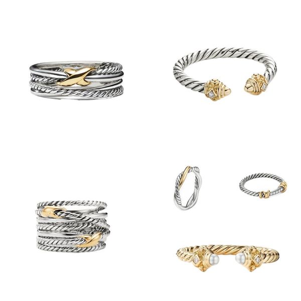 Vintage Ring Men Plated Gold Rings Designer for Women Twisted Braided Diamond Mens Ring Fashionable Punk Jewelry Multilayer High quality
Vintage Ring Men Plated Gold Rings Designer for Women Twisted Braided Diamond Mens Ring Fashionable Punk Jewelry Multilayer High quality