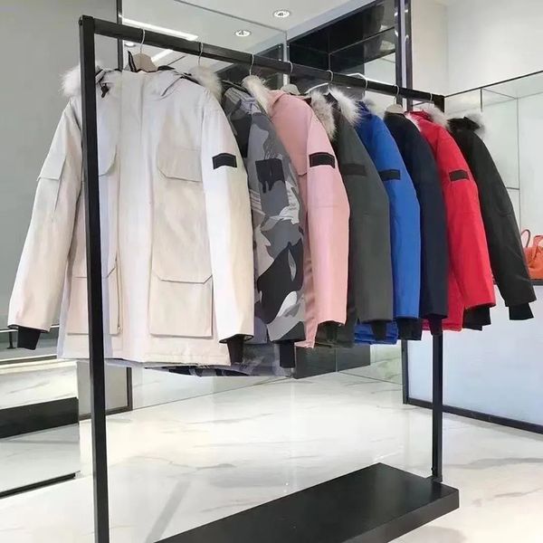 Winter Men Down Jackets Fur Homme Outdoor Windbreaker Outer…