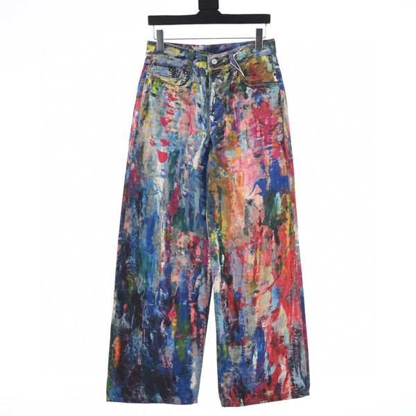 Men's Plus Size Cotton Polar Print Summer Pants