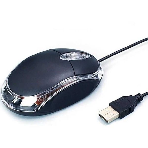Mini Wired Mouse 1000dpi Computer Office Mouse USB Gaming Mic for PC Notebook Laptop Wired Mouse Gamer LED 2 Buttons Gaming Mouse Z250320
