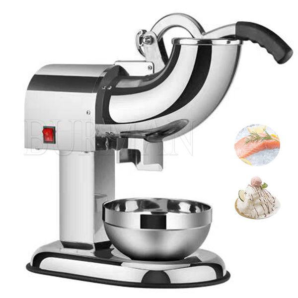 Ice Crusher Commercial Milk Tea Shop High Power Full Automatic Shaved Ice Electric Stall Snowflake Ice Sand Machine