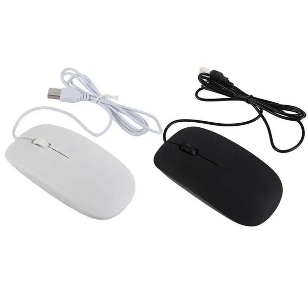 Laptop mouse optical mouse Usb wired mouse for PC gaming mouse 1200dpi black and white ultra-thin wired mouse Z250320