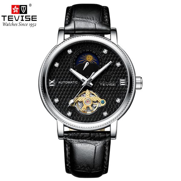 TEVISE Mechanical Watch Automatic Movement Genuine Leather Strap Luminous Function Mens W Watch T026-612, T028-1
TEVISE Mechanical Watch Automatic Movement Genuine Leather Strap Luminous Function Mens W Watch T026-612, T028-1