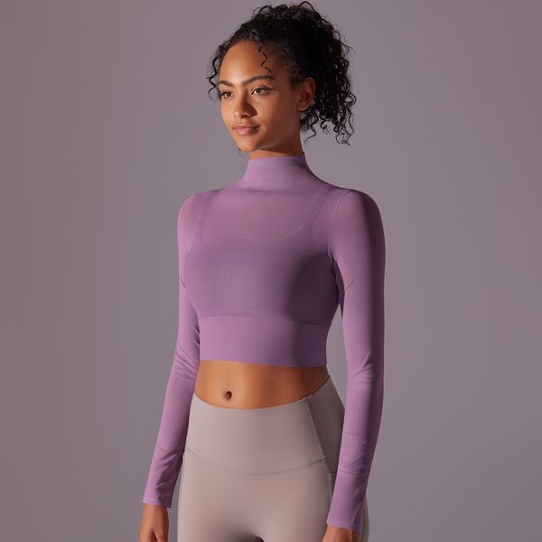 Tops Women's Sports Running Jogging Mesh Long Sleeve Workout Wear Activewear Bike Outerwear